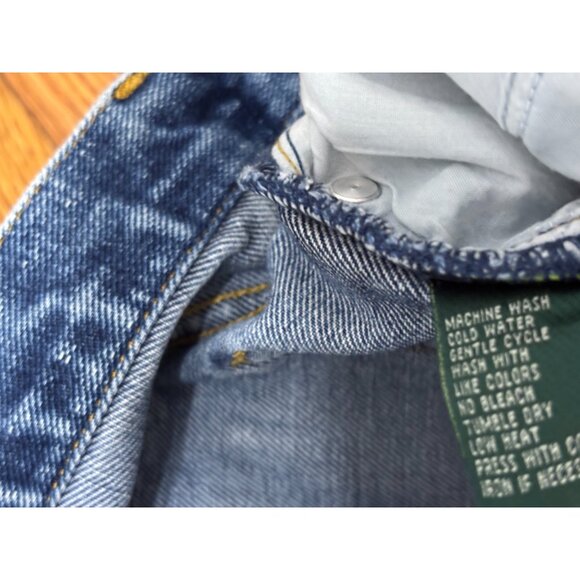 Vintage Womens Ralph Lauren Jeans Co Straight Leg Ankle Jeans Sz 8p Petite Blue - Picture 4 of 7